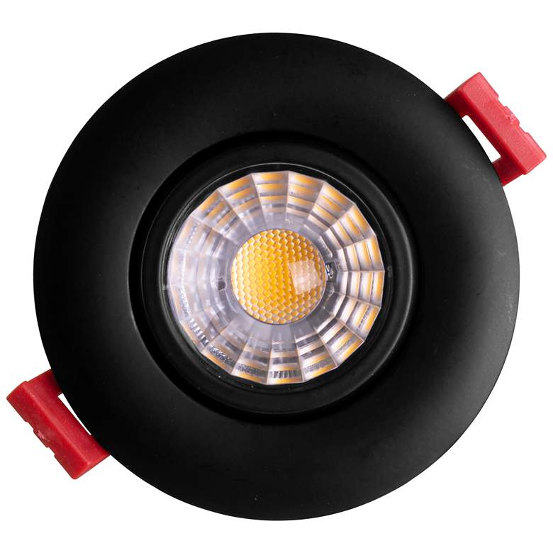 Image 2 Nicor 3 inch Black Residential LED Gimbal Recessed Downlight more views
