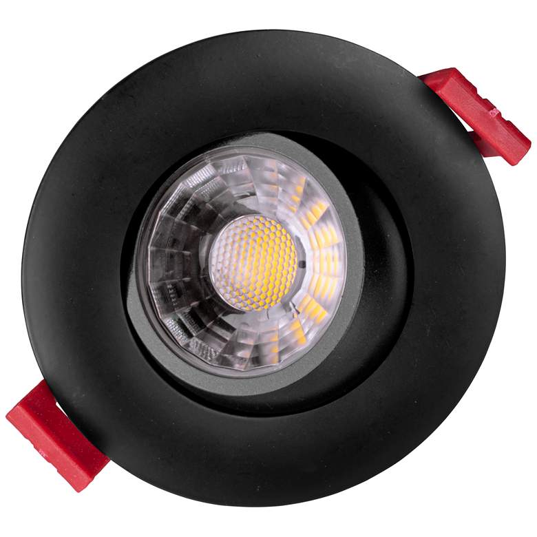 Image 7 Nicor 3 inch Black Residential LED Gimbal Recessed Downlight more views