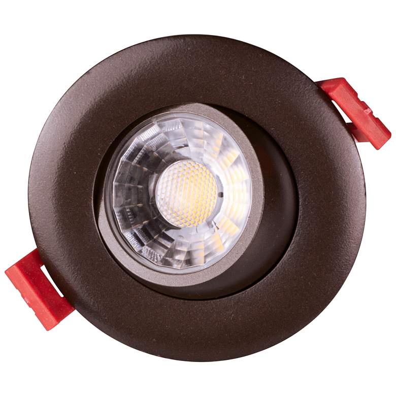 Image 7 Nicor 3 inch Oil-Rubbed Bronze LED Gimbal Recessed Downlight more views