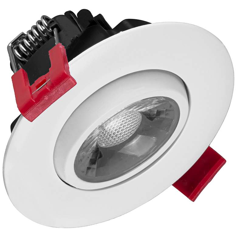 Image 1 Nicor 3" White Residential LED Gimbal Recessed Downlight
