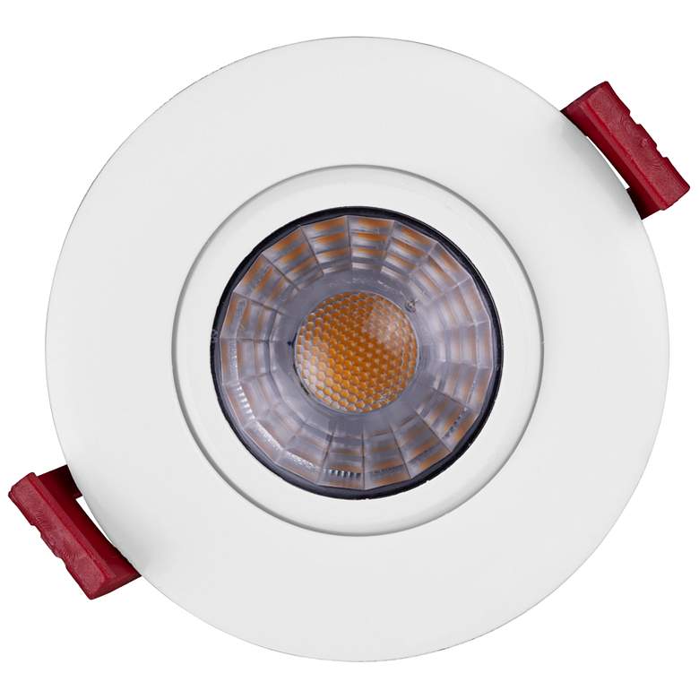 Image 2 Nicor 3" White Residential LED Gimbal Recessed Downlight more views