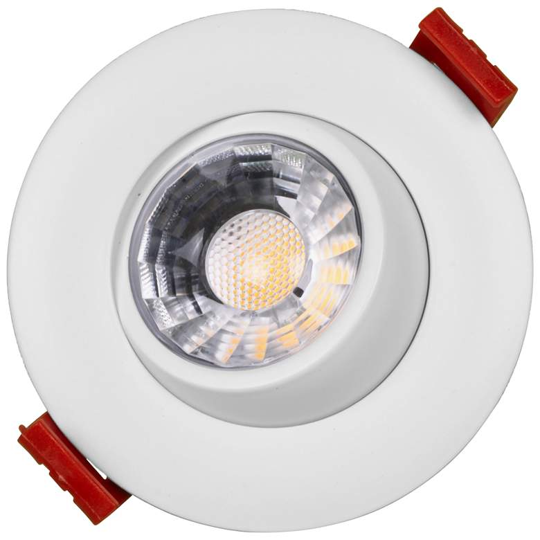 Image 7 Nicor 3" White Residential LED Gimbal Recessed Downlight more views