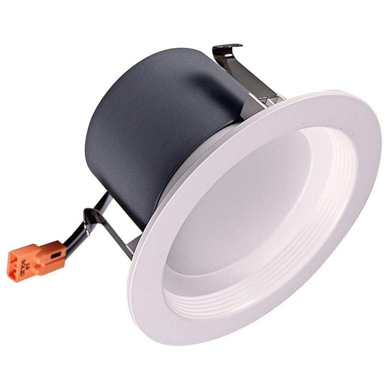 Image 2 Nicor DCR 4 inch White LED Recessed Retrofit Downlight w/ Baffle more views