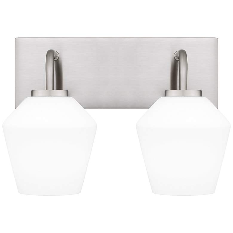 Image 2 Nielson 2-Light Brushed Nickel Bath Light
