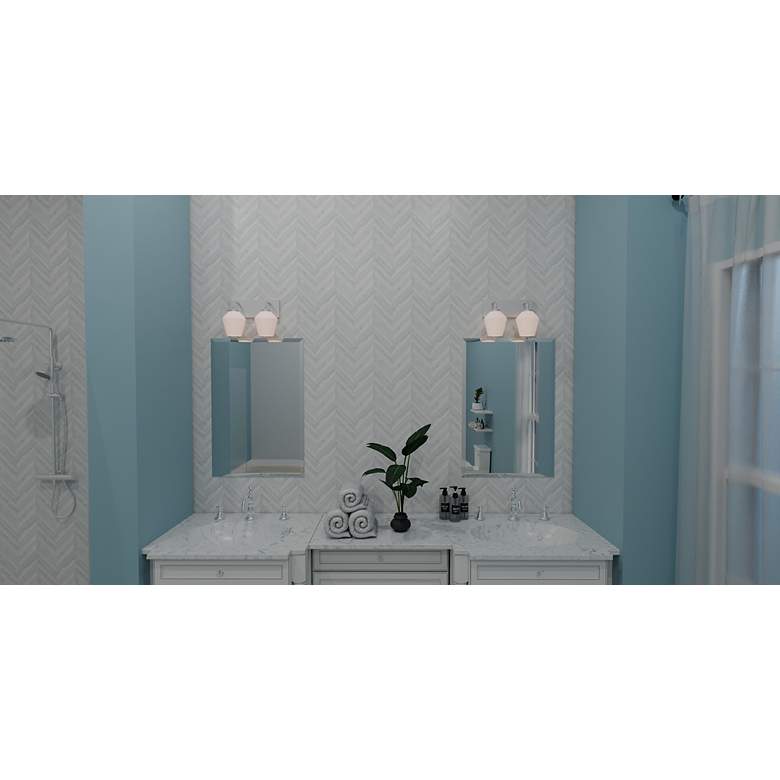Image 3 Nielson 2-Light Brushed Nickel Bath Light more views