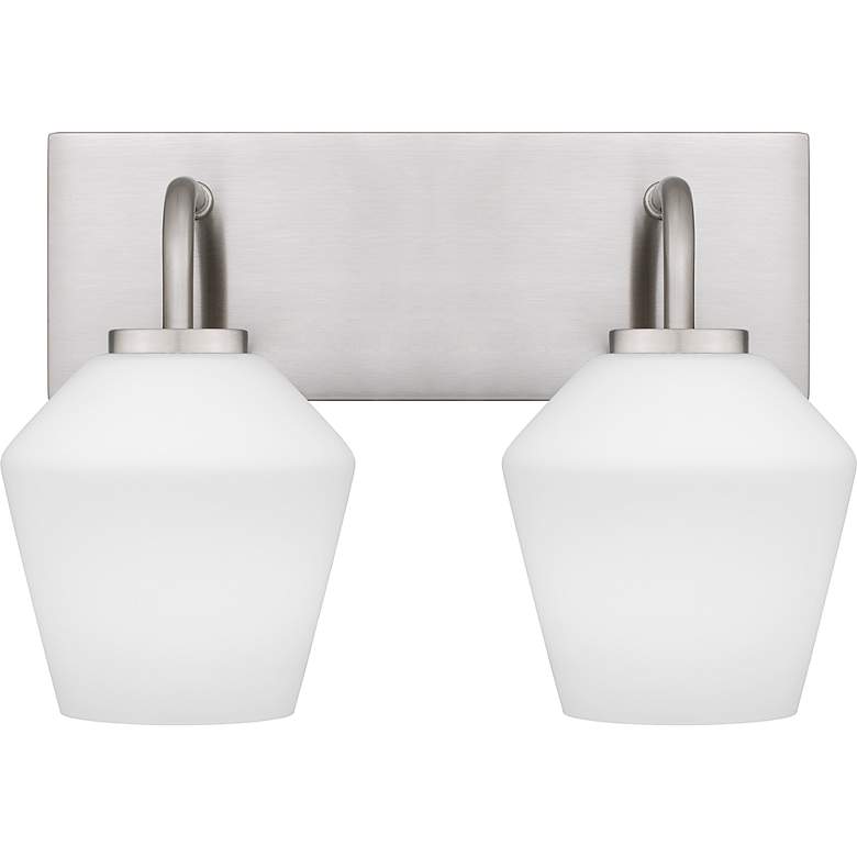Image 4 Nielson 2-Light Brushed Nickel Bath Light more views