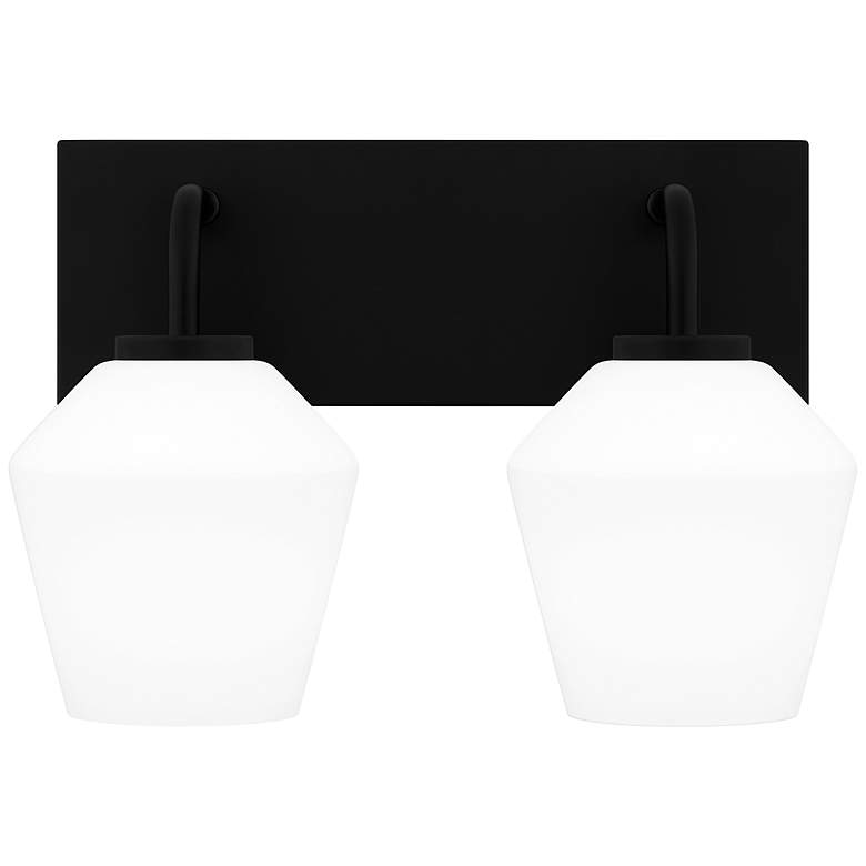 Image 2 Nielson 2-Light Matte Black Bath Light