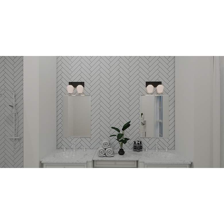 Image 3 Nielson 2-Light Matte Black Bath Light more views