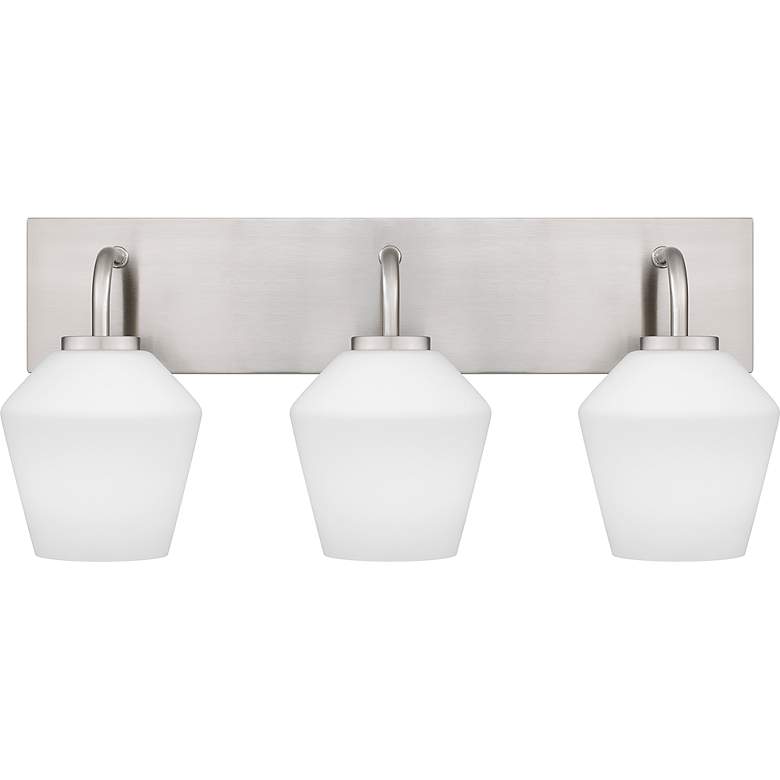 Image 4 Nielson 3-Light Brushed Nickel Bath Light more views
