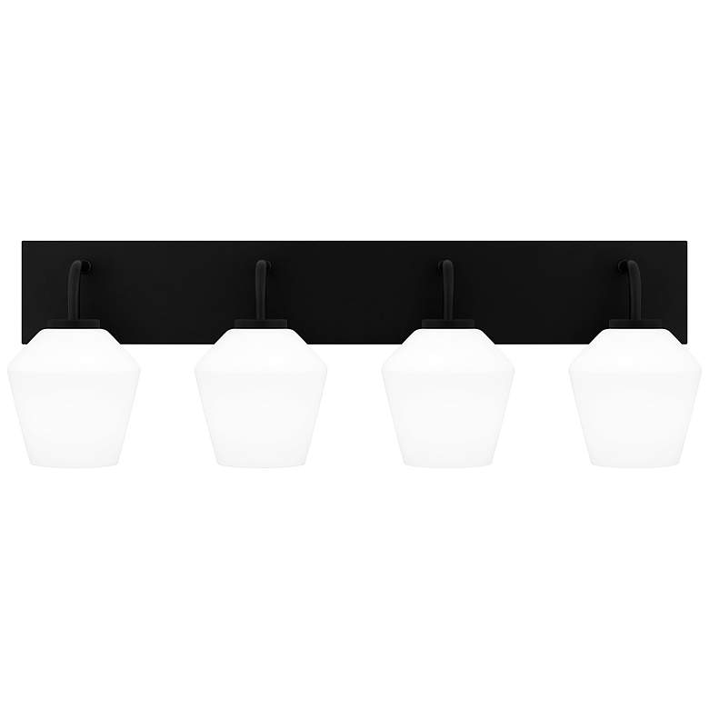 Image 2 Nielson 4-Light Matte Black Bath Light