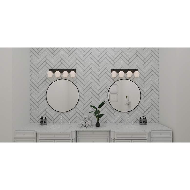 Image 3 Nielson 4-Light Matte Black Bath Light more views