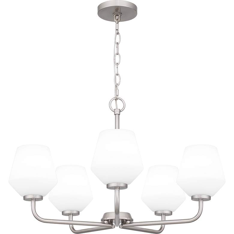 Image 3 Nielson 5-Light Brushed Nickel Chandelier more views