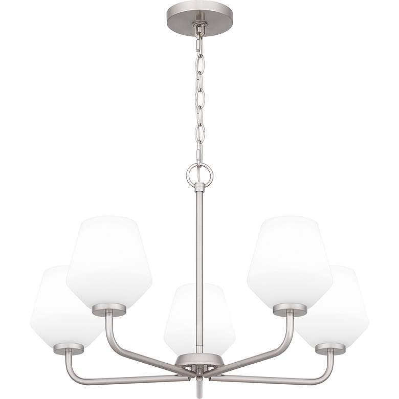 Image 4 Nielson 5-Light Brushed Nickel Chandelier more views