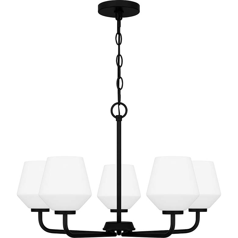 Image 2 Nielson 5-Light Matte Black Chandelier more views