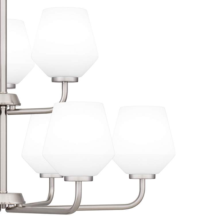 Image 5 Nielson 9-Light Brushed Nickel Chandelier more views