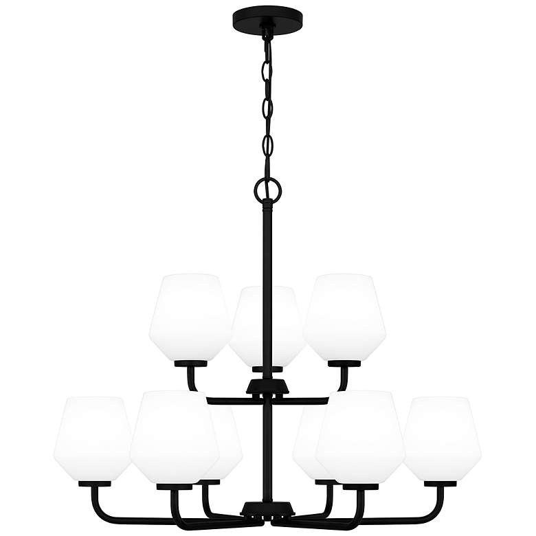 Image 1 Nielson 9-Light Matte Black Chandelier