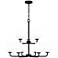 Nielson 9-Light Matte Black Chandelier