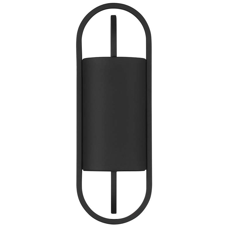Image 1 Nightfall 16" Wide 1-Light Black Outdoor Wall Light