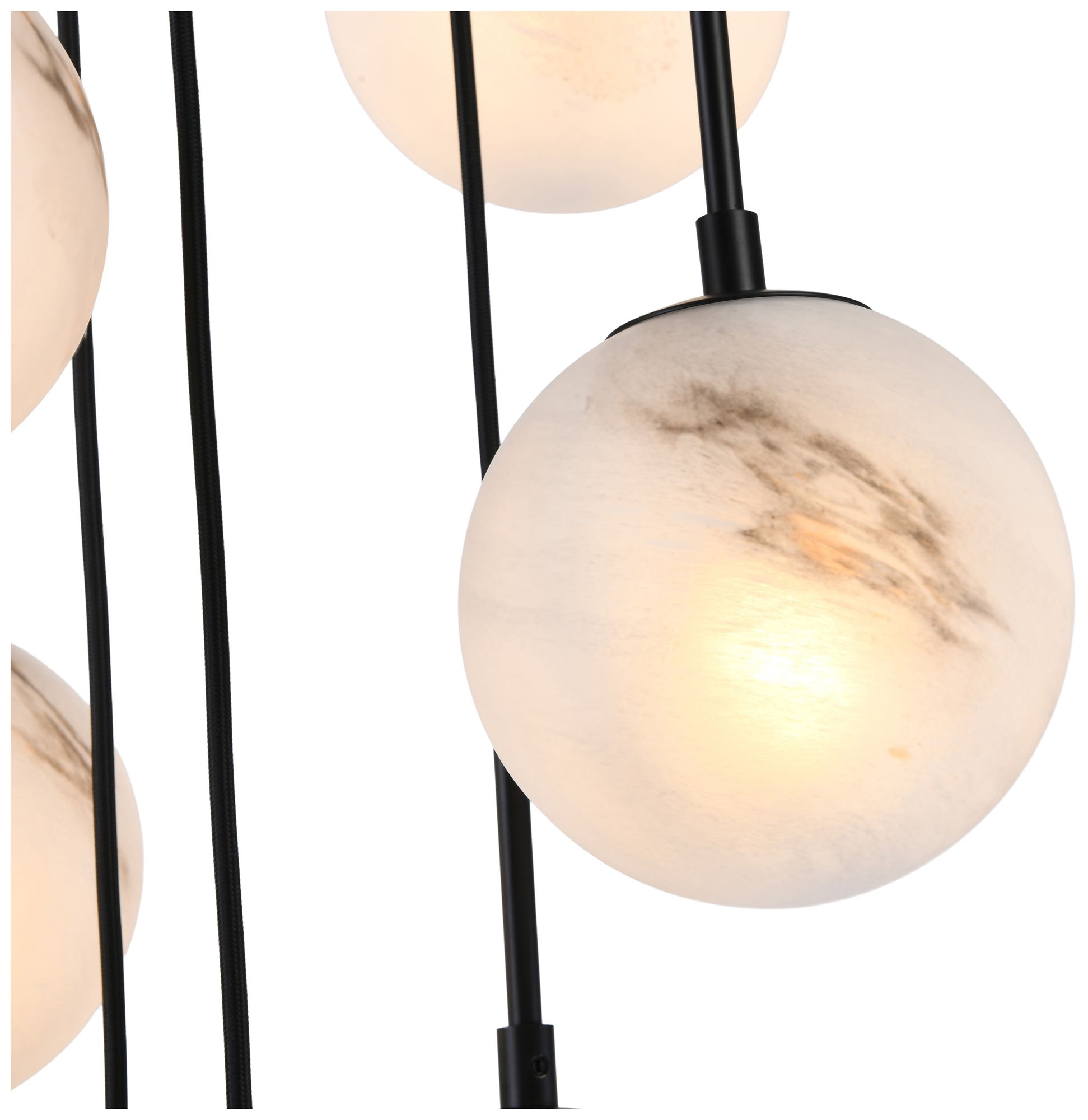 Image 3 Nightfall 18.5" Wide 7-Light Black Pendant more views