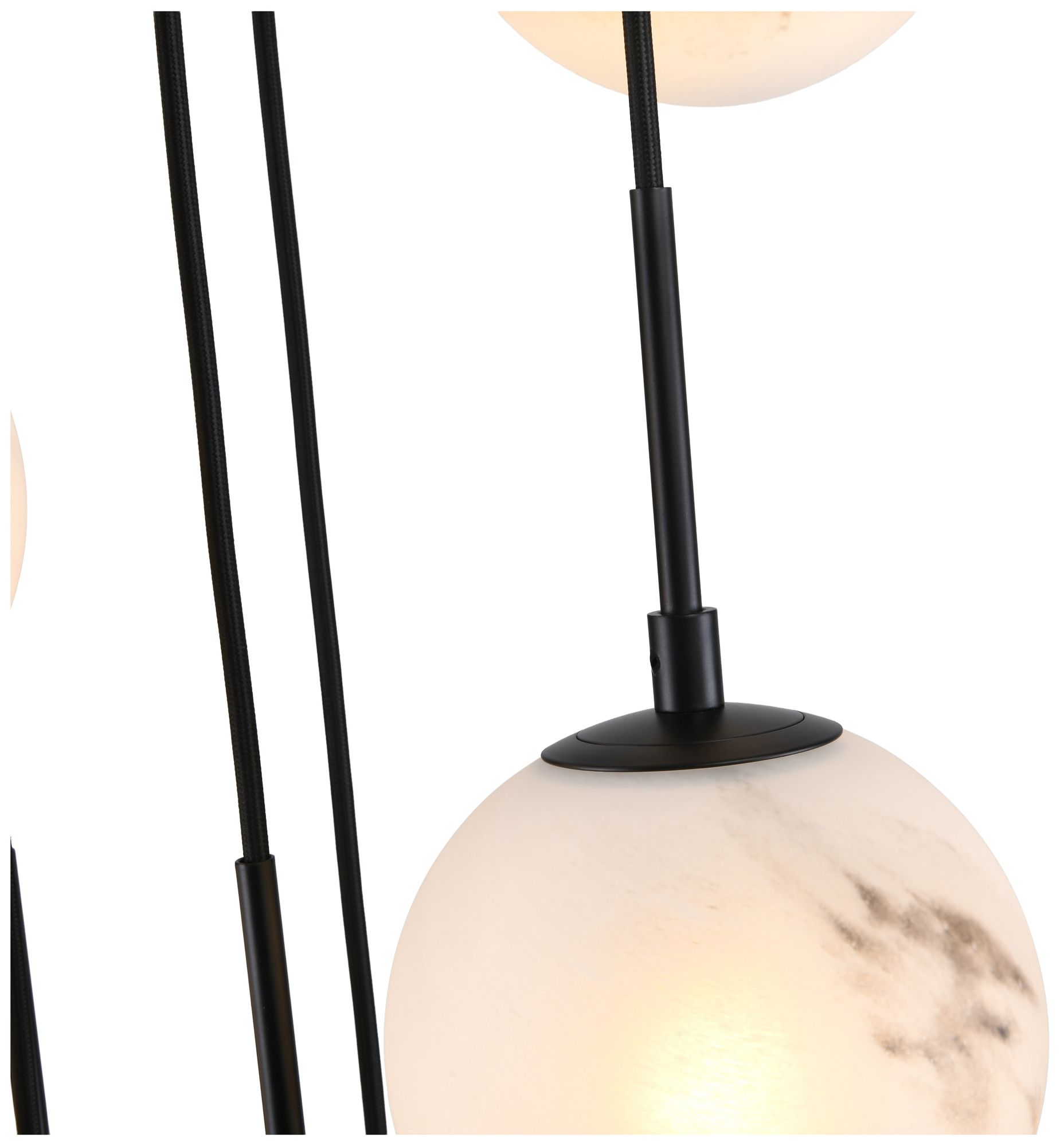 Image 4 Nightfall 23" Wide 15-Light Black Pendant more views