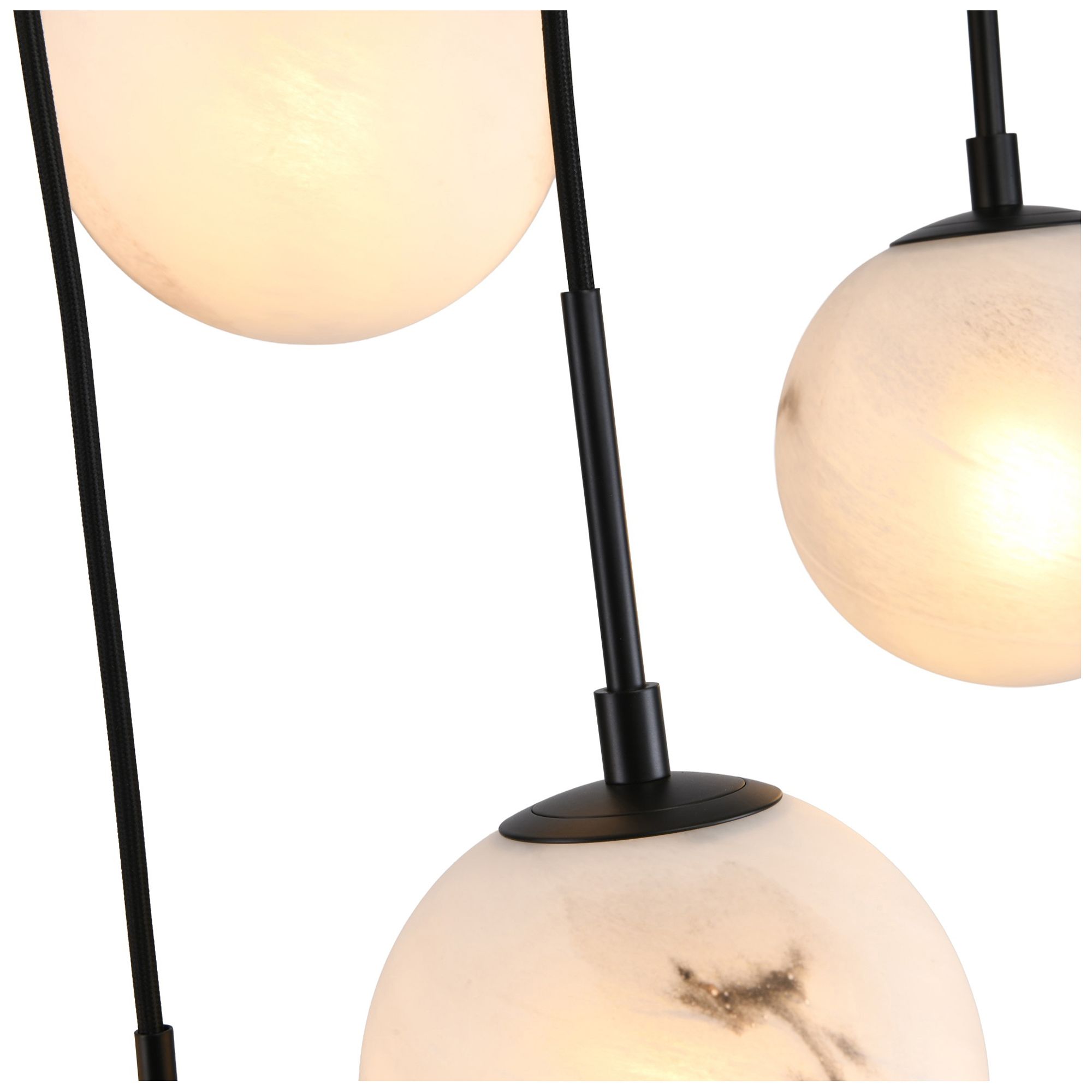 Image 4 Nightfall 34.5" Wide 13-Light Black Pendant more views