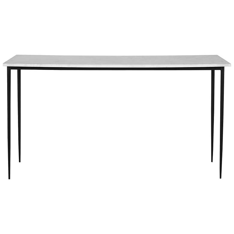 Image 2 Nightfall White Marble Console Table