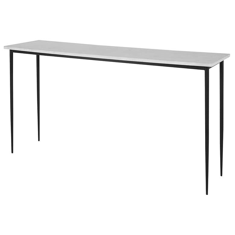 Image 3 Nightfall White Marble Console Table more views