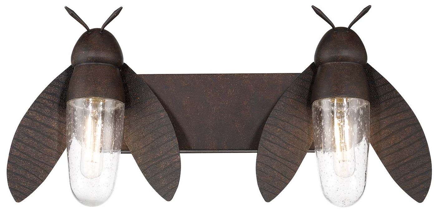 Image 2 Nightflight 23" Wide 2-Light Rustic Bronze Vanity Light more views