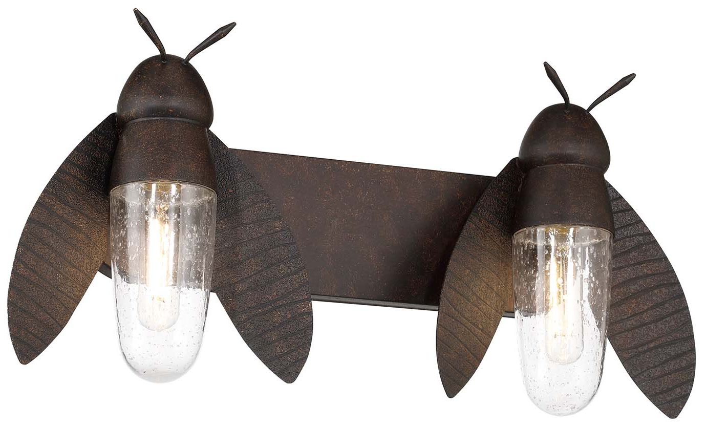 Image 4 Nightflight 23" Wide 2-Light Rustic Bronze Vanity Light more views