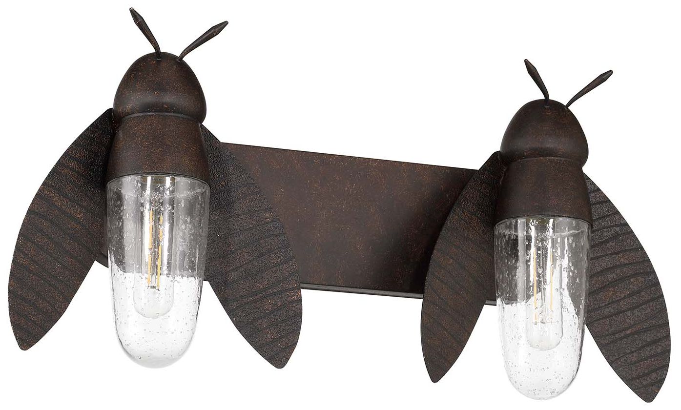 Image 6 Nightflight 23" Wide 2-Light Rustic Bronze Vanity Light more views