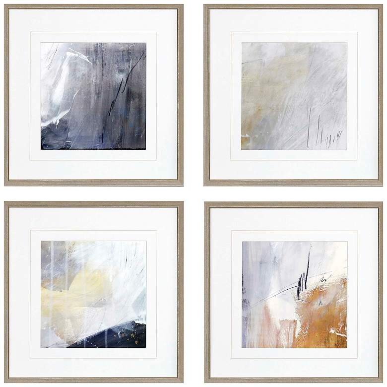 Image 1 Nightscape I 17"W x 17"H Framed Art Set of 4