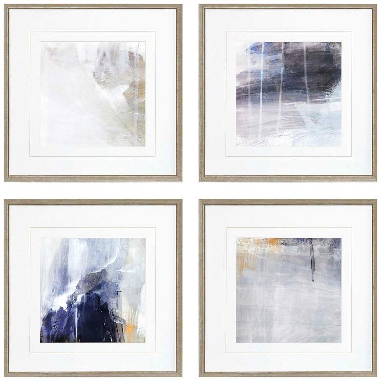 Image 1 Nightscape II 17"W x 17"H Framed Art Set of 4