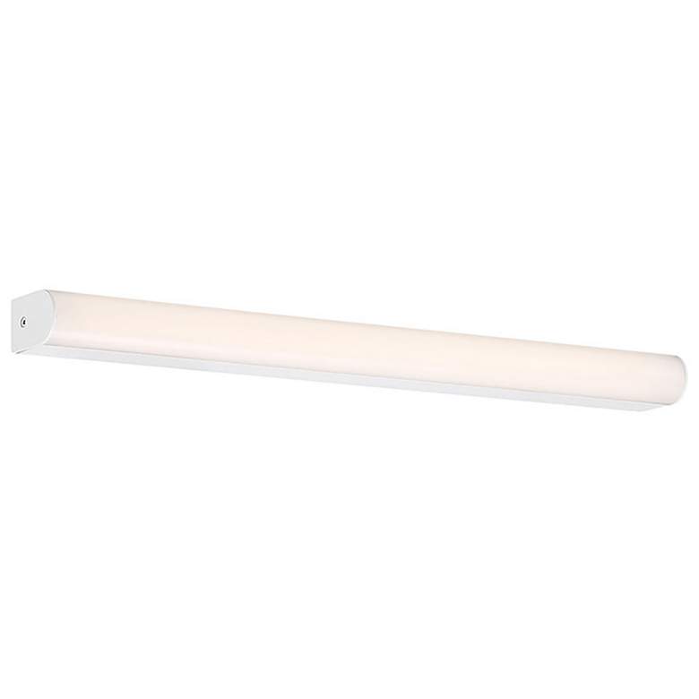 Image 1 Nightstick 1.31"H x 19.06"W 1-Light Linear Bath Bar in Brushed Al
