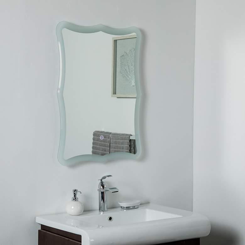 Image 1 Nikita 23 1/2" x 31 1/2" Novelty Backlit LED Wall Mirror