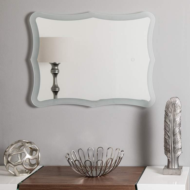 Image 2 Nikita 23 1/2" x 31 1/2" Novelty Backlit LED Wall Mirror more views