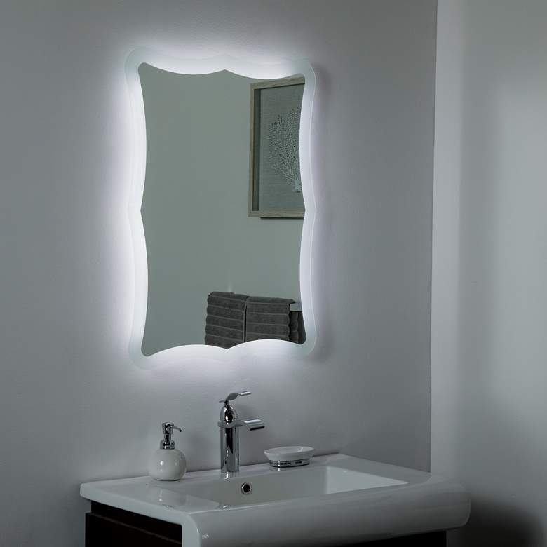 Image 3 Nikita 23 1/2" x 31 1/2" Novelty Backlit LED Wall Mirror more views