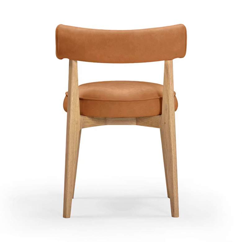 Image 6 Nikita Saddle Brown Performance Vegan Leather Dining Chair more views