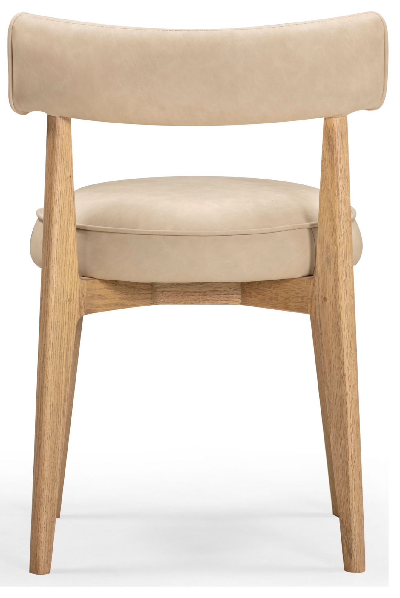 Image 6 Nikita Taupe Performance Vegan Leather Dining Chair more views