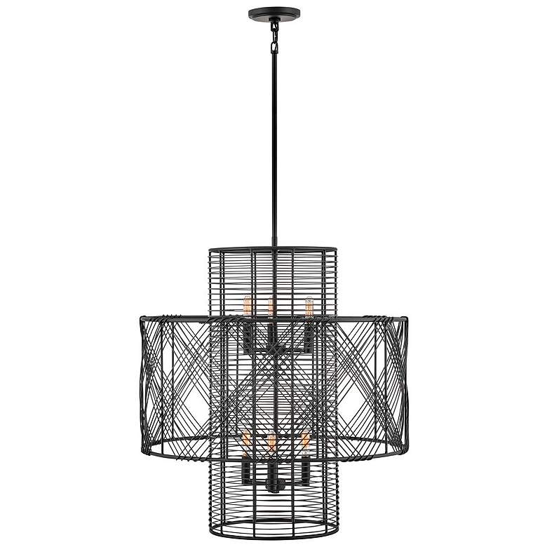 Image 1 Nikko 26" Wide Black Chandelier by Hinkley Lighting