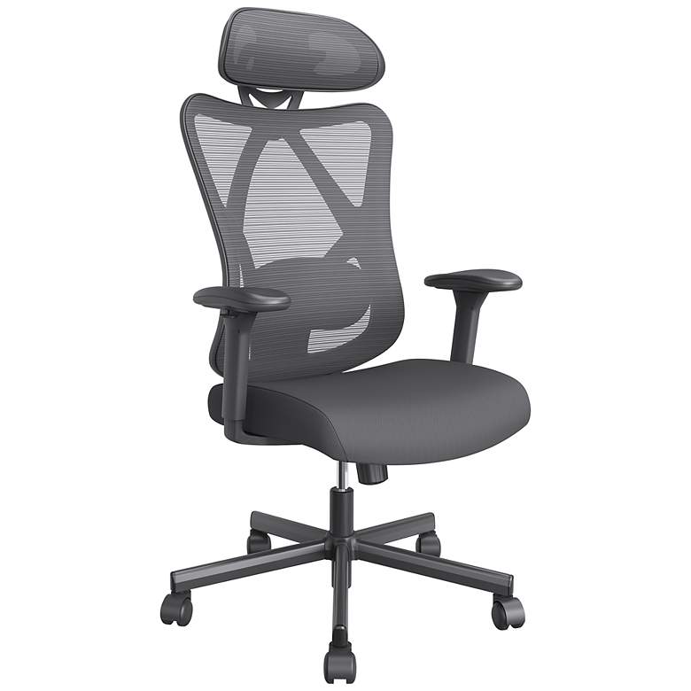 Image 1 Niklas Black Adjustable Swivel Ergonomic Office Chair