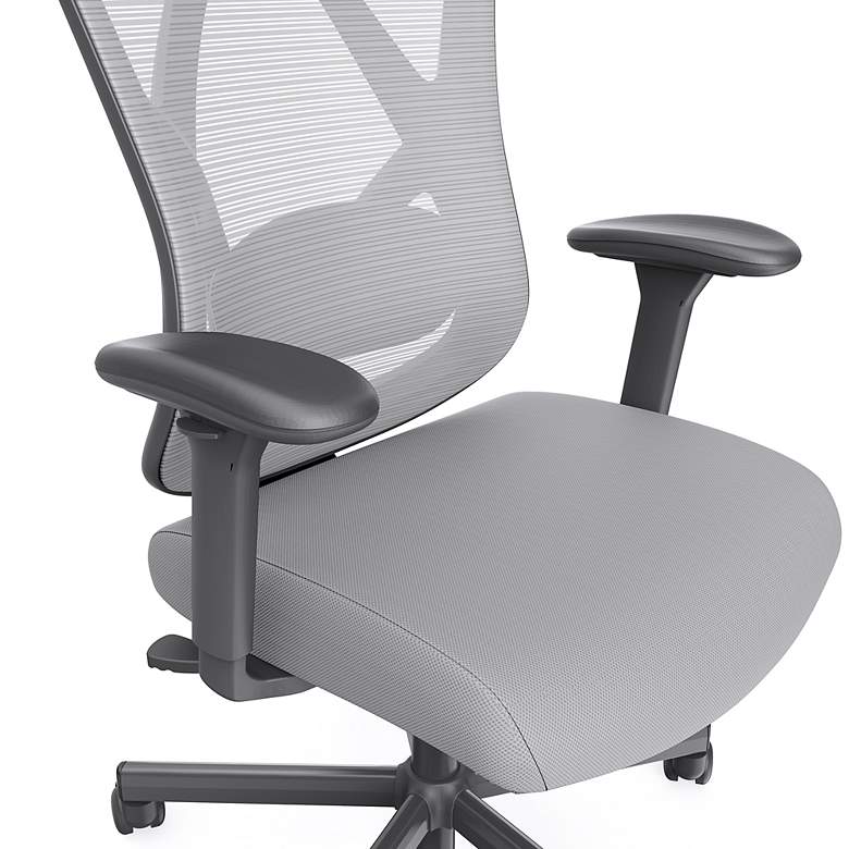 Image 2 Niklas Gray Adjustable Swivel Ergonomic Office Chair more views