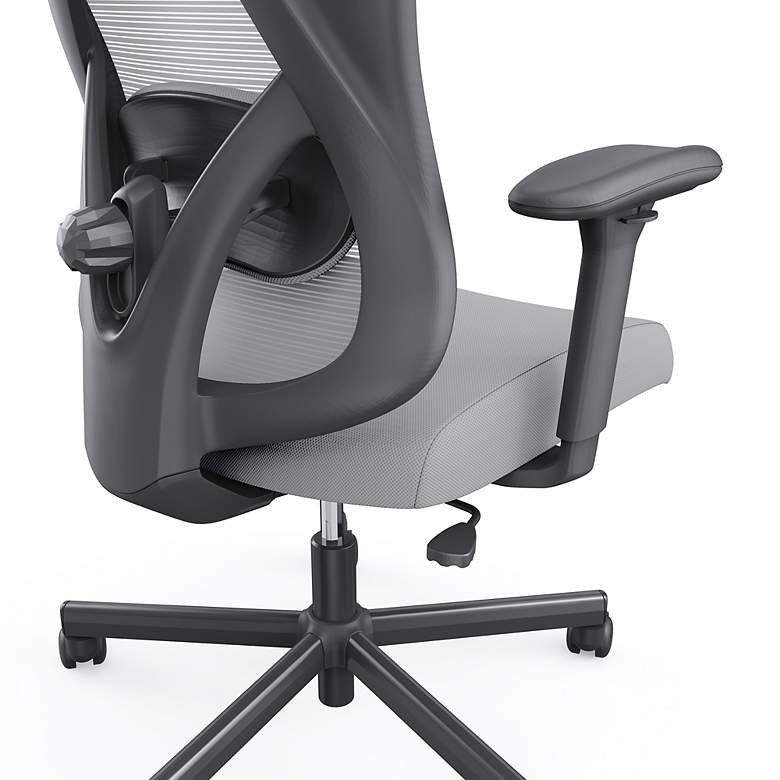 Image 4 Niklas Gray Adjustable Swivel Ergonomic Office Chair more views