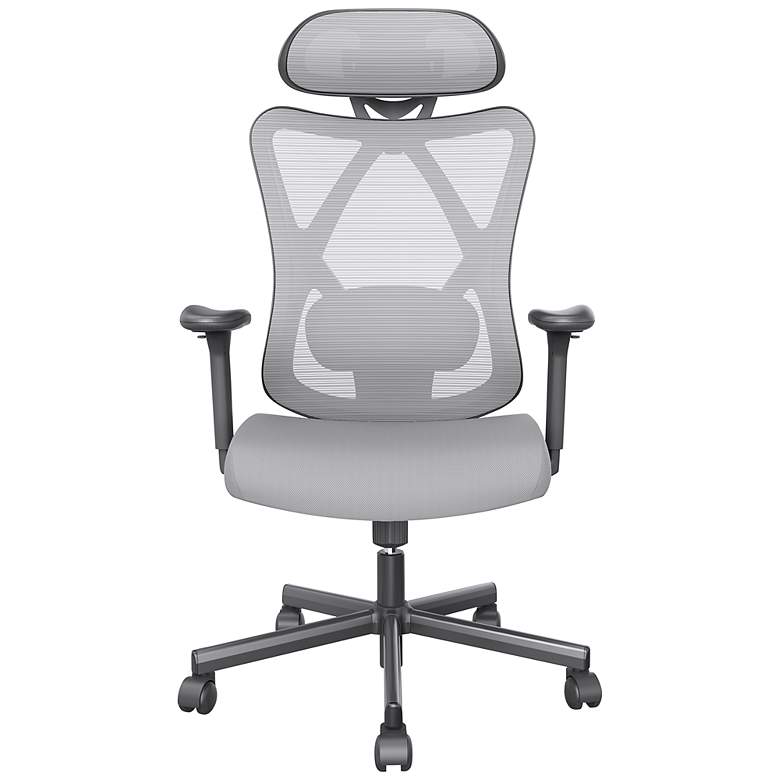 Image 6 Niklas Gray Adjustable Swivel Ergonomic Office Chair more views