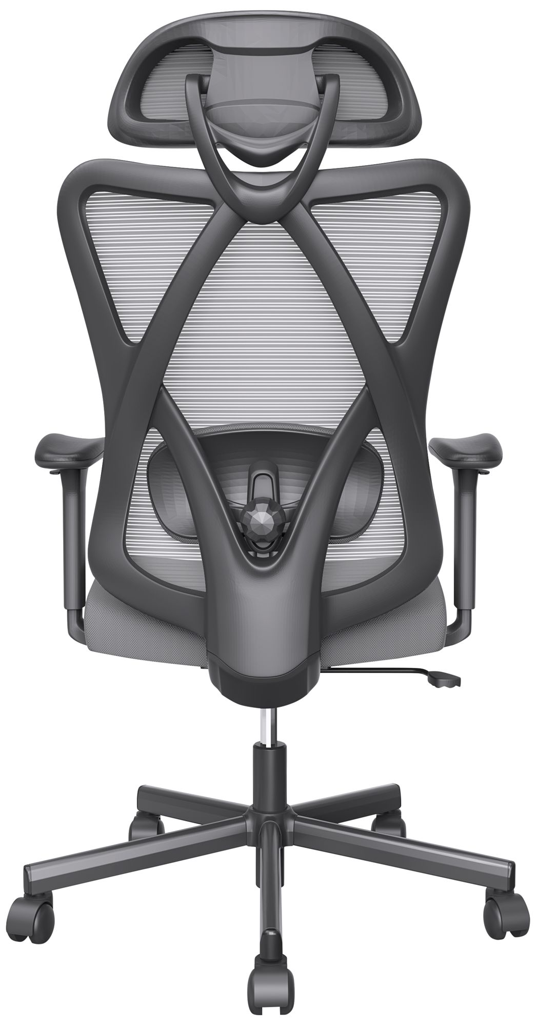 Niklas Gray Adjustable Swivel Ergonomic Office Chair