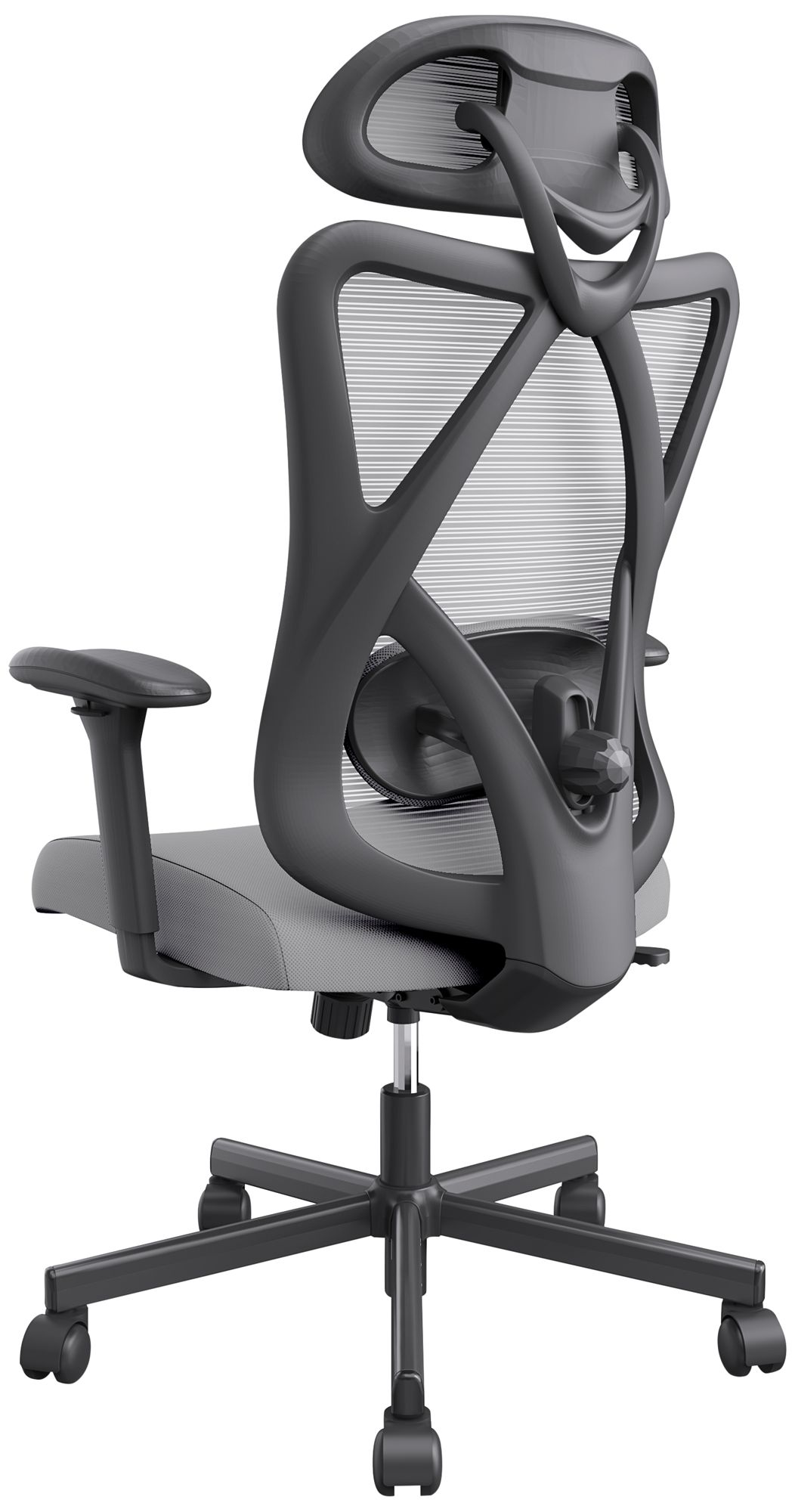 Niklas Gray Adjustable Swivel Ergonomic Office Chair
