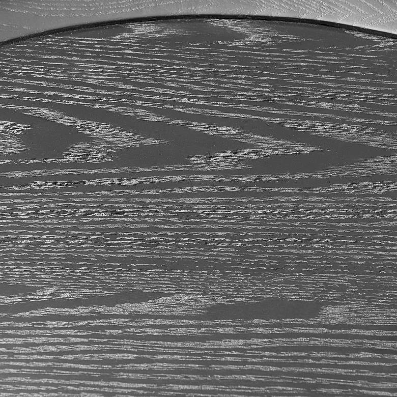 Image 5 Niklaus 21 3/4" Wide Black Stained Ash Wood Round Side Table more views