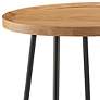 2_Niklaus 21 3/4" Wide Natural White Oak Wood Round Side Table more views