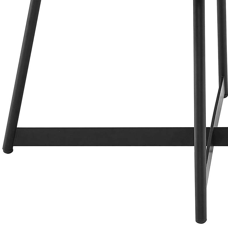 Image 3 Niklaus 35 1/2"W Black Stained Ash Wood Round Coffee Table more views
