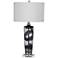 Nikola 27" Clear and Smoked Glass Modern Table Lamp