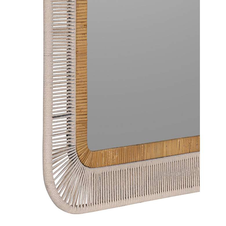 Image 3 Nikole Natural Taupe 28 1/2 inch x 40 1/4 inch Wall Mirror more views
